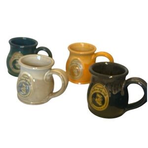 Four Deneen Pottery Another Broken Egg Cafe Mountain Brook, AL Mugs Cups